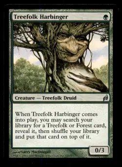 MTG Treefolk Harbinger LP Light Play Lorwyn [3215] - Image 1