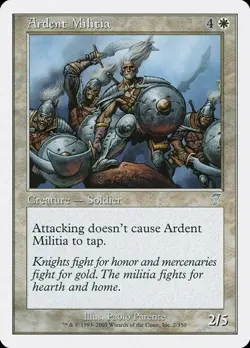 Ardent Militia - Foil 7th Edition MP MTG - Image 1