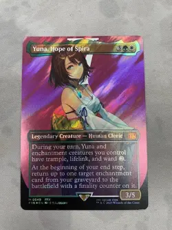 Yuna, Hope of Spira (Borderless) Final Fantasy Surge Foil - Image 1