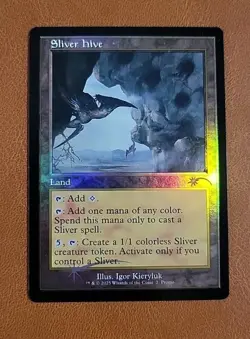 NM RETRO FOIL Sliver Hive Promo #2 MTG Secret Lair SLD Festival in a Box - Image 1