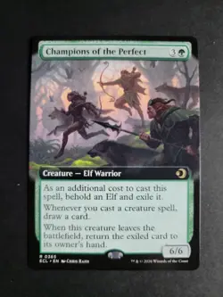 Champions of the Perfect (Extended Art) Rare MTG Lorwyn Eclipsed - Image 1