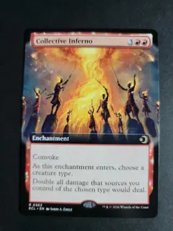 Collective Inferno (Extended Art) Rare MTG Lorwyn Eclipsed - Image 1
