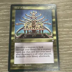 Altar of Bone NEAR MINT Ice Age 1995 MTG Vintage Reserved List Rare LP - Image 1