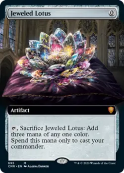 1 x Jeweled Lotus - Extended Art - Commander Legends - Light Play - MTG - Image 1