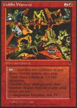 1 x Goblin Warrens - Fallen Empires - Light Play - MTG - Image 1