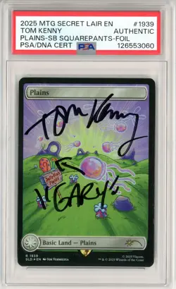 PSA Signed Tom Kenny Plains R (1939) (Rainbow Foil) Secret Lair Drop Foil 2025 - Image 1