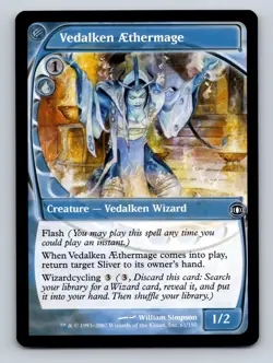 MTG Vedalken Aethermage 61/180 Future Sight Regular NM - Image 1