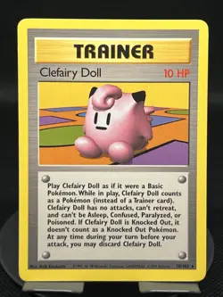 Pokemon TCG Clefairy Doll 70/102 Base Set Regular MP - Image 1