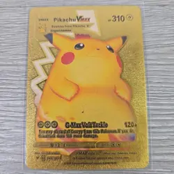Pikachu Vmax Gigantamax Gold Foil Pokemon Card 044/185 310hp W/ Top Loader - Image 1