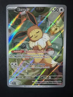 Pokemon TCG Eevee EX Prismatic Evolutions 173 Black Star Promo NM - Image 1