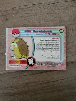 2000 Topps Chrome Pokemon TV Series 1 Sandslash Base #28 Vintage Rare NM - Image 2
