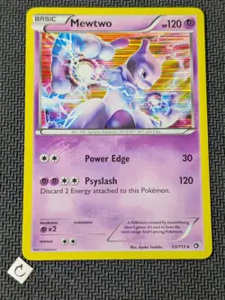 Mewtwo 53/113 - Legendary Treasures Holo Rare Pokemon TCG NM - Image 1