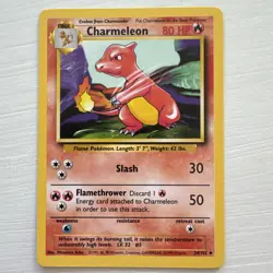 Pokemon TCG Charmeleon Base Set 24/102 Regular Unlimited Uncommon NM - Image 1