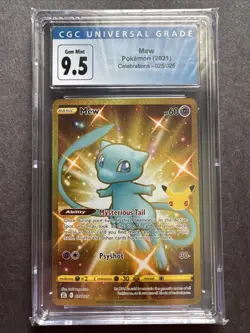 MEW - GOLD - CGC 9.5 GEM MINT - Pokemon 2021 (025/025) - Celebrations - Image 1