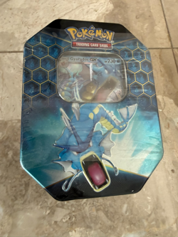 Pokemon TCG Hidden Fates Gyarados GX tin - 4 Sealed Packs NEW 820650804816 - Image 1