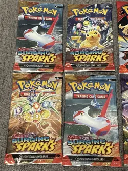 Pokemon TCG Surging Sparks Assorted Booster Packs Lot Of 6 New Sealed Temporal - Image 2