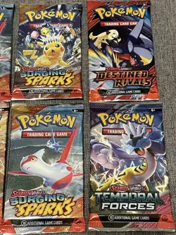 Pokemon TCG Surging Sparks Assorted Booster Packs Lot Of 6 New Sealed Temporal - Image 3