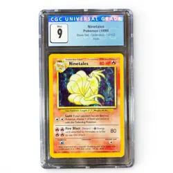 1999 Pokemon Base Set Ninetales Holo #12 CGC 9 Mint Unlimited WOTC 🔥 - Image 1