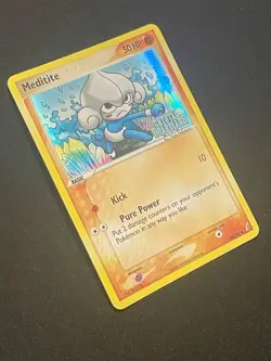 Meditite 56/100 | 2006 Pokemon EX Crystal Guardians Stamped Reverse Holo | LP - Image 2