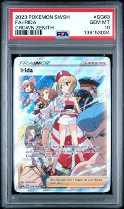 Pokemon TCG Irida Crown Zenith Galarian Gallery Full Art GG63/GG70 PSA 10 - Image 1