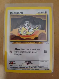 Pokemon Dunsparce Neo Discovery Unlimited 54/75 Non-holo Common Excellent - Image 1