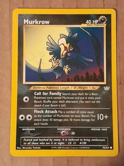 Pokemon Murkrow 46/64 Neo Revelation Near Mint See Pictures - Image 1