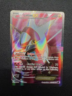 2013 POKEMON BLACK & WHITE PLASMA FREEZE #112/116 LATIAS EX FULL ART - Image 1