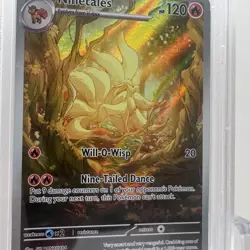2023 POKEMON OBF EN-OBSIDIAN FLAMES ILLUSTRATION RARE #199 NINETALES PSA 9 MINT - Image 5