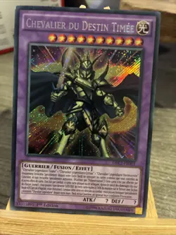 Carte Yu Gi Oh CHEVALIER DU DESTIN TIMEE DRL2-FR001 SECRETE RARE - Image 2