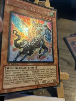 Carte Yu Gi Oh Gladiator Beast Equeste LCGX EN251 1st Edition Secret Rare - Image 5