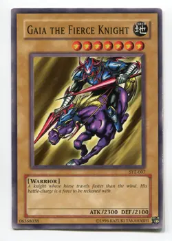 Yu-Gi-Oh! Gaia the Fierce Knight Common englisch SYE-007 Gaia Zorniger Ritter - Image 1