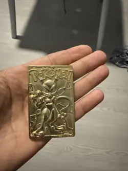 Vintage 1999 Burger King Pokemon 23k Gold Plated Mewtwo Collectible Card - Image 3