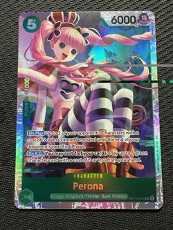 One Piece Card Game THE AZURE SEA'S SEVEN - PERONA SR OP14-033 ENGLISH CCG - Image 1