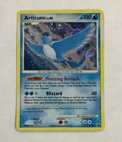 Pokemon ARTICUNO Card 1/100 Holo Rare Majestic Dawn Light Play Diamond & Pearl - Image 1