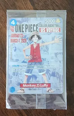 One Piece Monkey.D.Luffy US College Basketball Promo Card Gonzaga SGA 1/24 Card - Image 2
