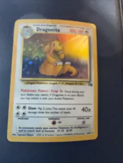 Pokemon TCG WOTC 1999 Fossil Set: Dragonite 4/62 Holo Rare Card - Image 2