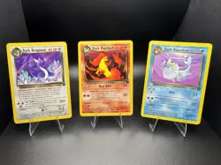 VINTAGE TEAM ROCKET POKEMON LOT (14 CARDS) DARK CHARMANDER + VAPOREON + MORE! - Image 3