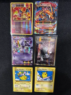 2016 Pokemon XY Evolutions NM 6 Card Lot, including Charizard #11/108 Mcharizard - Image 1