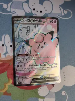 Lillie's Clefairy ex 173/159 Sv09: Journey Together Holo Card Pokemon TCG NM - Image 1