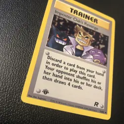 Imposter Oak's Revenge 76/82 Team Rocket First Edition Pokemon Card NM - Image 2