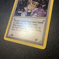 Imposter Oak's Revenge 76/82 Team Rocket First Edition Pokemon Card NM - Image 3