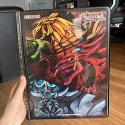 YUGIOH! 9-POCKET DUELIST PORTFOLIO CARD BINDER EGYPTIAN GOD RA SLIFER OBELISK - Image 1