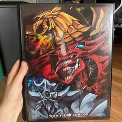 YUGIOH! 9-POCKET DUELIST PORTFOLIO CARD BINDER EGYPTIAN GOD RA SLIFER OBELISK - Image 2