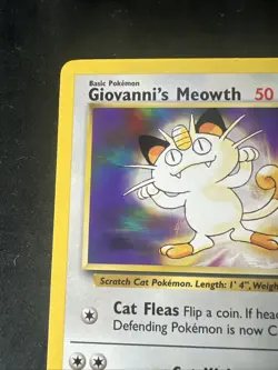Giovanni’s Meowth 74/132 Pokemon Card Gym Challenge WOTC Vintage NM - Image 5