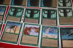 MTG 15x 4th edition playsets green magic card lot LP - Image 2