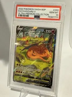 Charizard V SWSH260 SWSH: Sword & Shield Promo Cards Holo UPC PSA 10 Gem Mint - Image 1