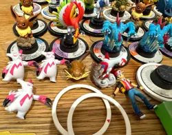 HUGE LOT Pokemon Trading Figure Game Miniatures Cards Vintage 2007 Collectible - Image 2