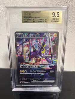 BGS 9.5 Miraidon ex SAR 102/078 Pokemon Card Japanese Scarlet & violet - Image 1