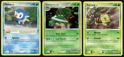 Pokemon TCG 3 Card Singles Lot ENG Torterra Holo Turtwig Pop Piplup MP-LP - Image 1