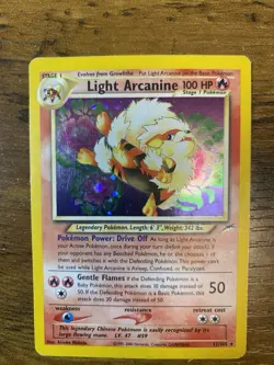 Neo Destiny Holo Light Arcanine Card 12/105 LP Condition - Image 3